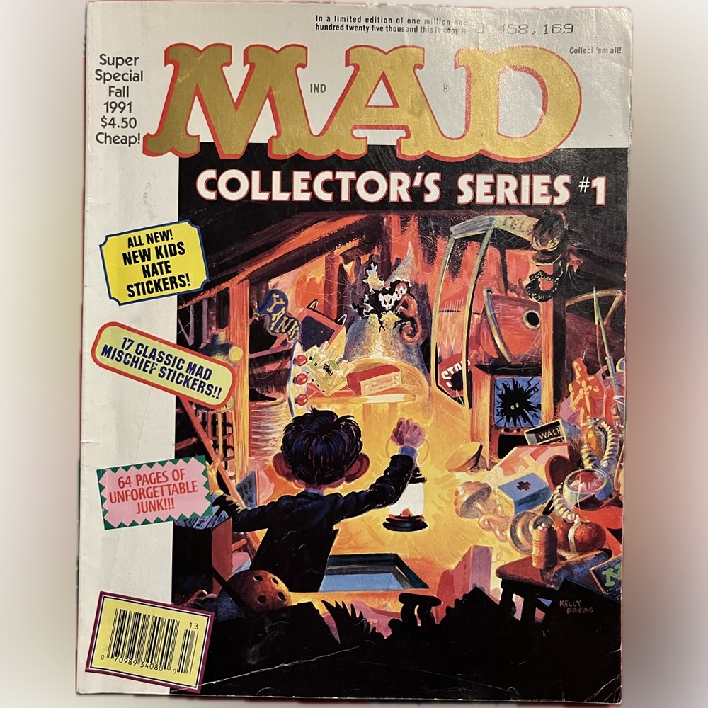 1991 MAD Collector’s Series #1 📖 – Special Fall Issue with Mint Stamp Sheet